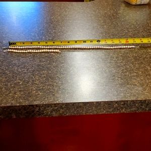 Pearl bracelet and necklace